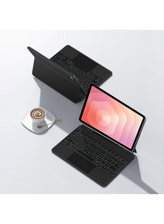 Case for Samsung Galaxy Tab S11 Ultra 14.6 (2025) – Magnetic Floating Cantilever Stand, Multi-Touch Trackpad, 7-Color Backlit, Dex Mode, AI Shortcut Key, Charcoal - Image 4